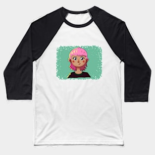 Pinky Girl Baseball T-Shirt